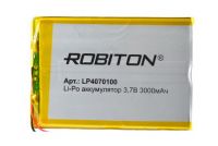 imgАккумулятор Robiton LP4070100 3.7В 3000mAh