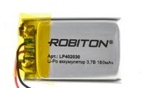 imgАккумулятор Robiton LP402030 3.7В 180mAh