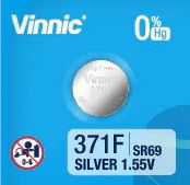 imgБатарейка Vinnic 371/SR69/SR920/AG6 - (1шт)