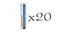 imgБатарейка GoPower Power Alkaline AAA/LR03 - (20шт)