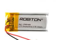 imgАккумулятор Robiton LP401430 3.7В 120mAh