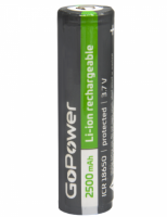 imgАккумулятор GoPower 18650 2500mAh с защитой - (1шт)